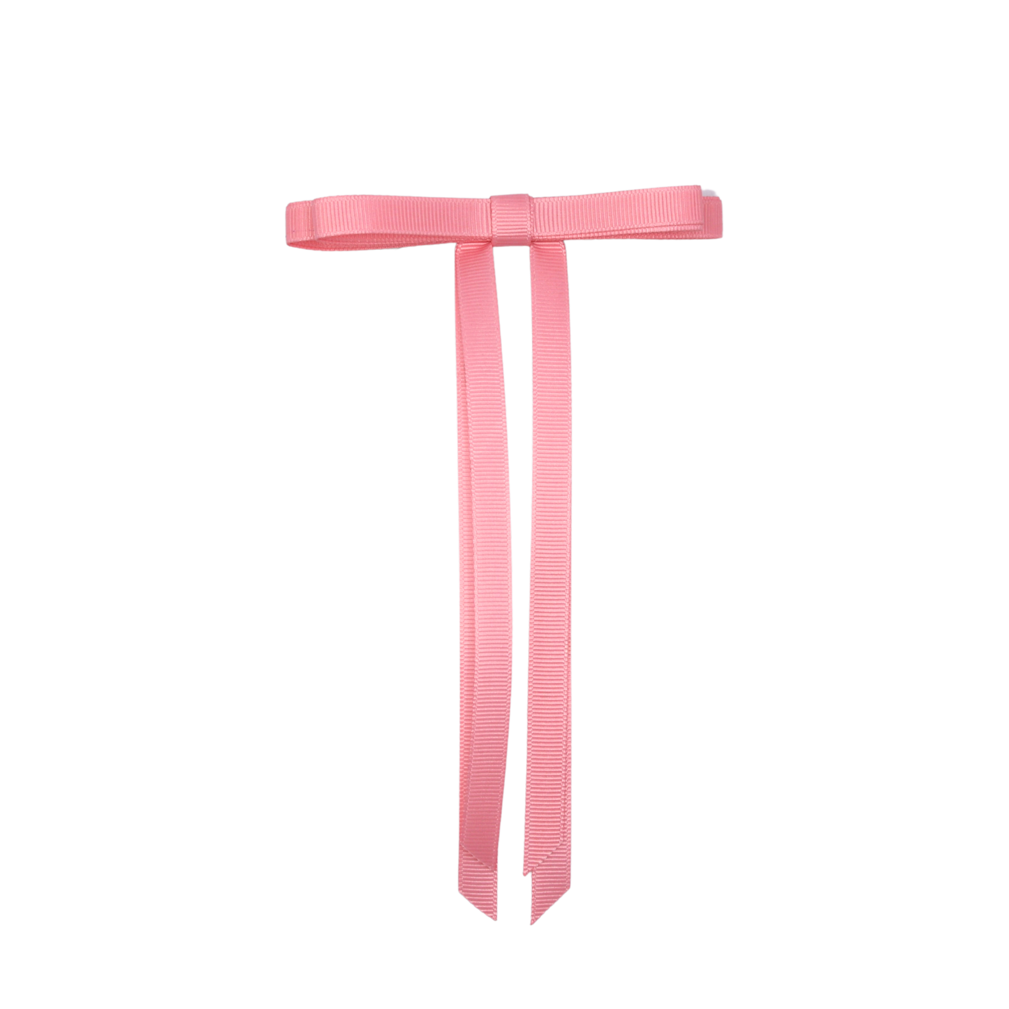 Tesral Ethereal Hair Bow in Pearl Pink - delicate, feminine grosgrain ribbon bow for casual and formal elegance.