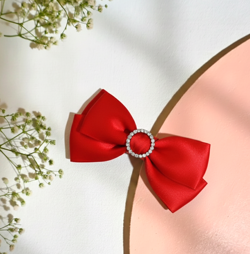Royal Ruby Hair Bow