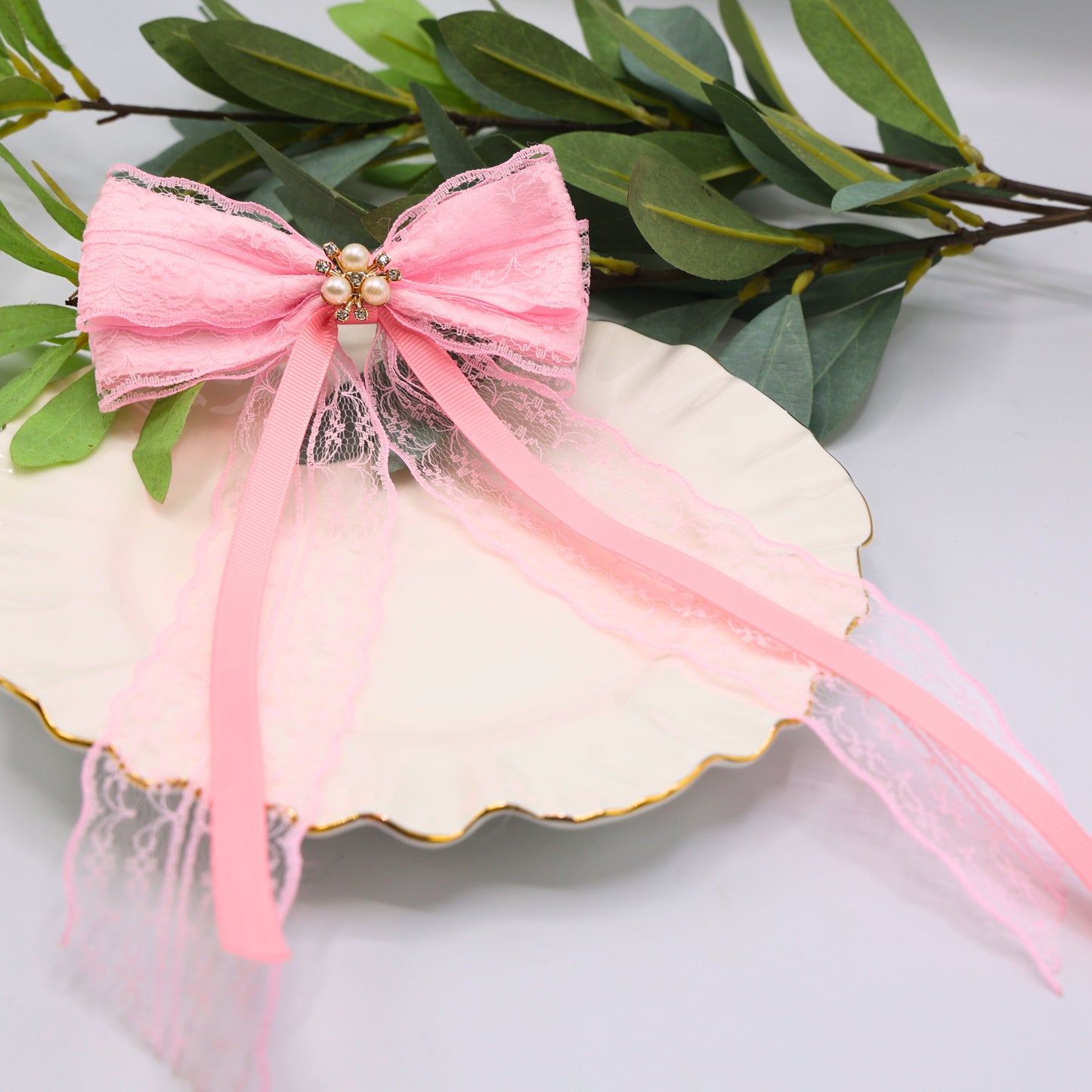 Birthday Bow - Pearl Pink