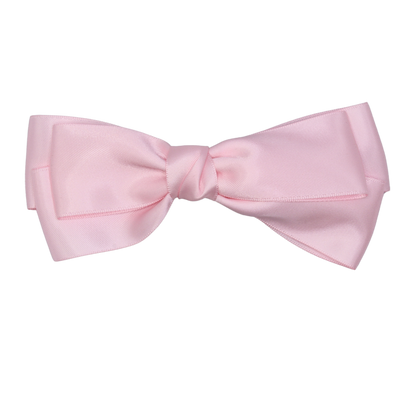 Tesral Diana Bow in Pearly Pink - cheerful, elegant accessory with pearly satin layers that stands out.