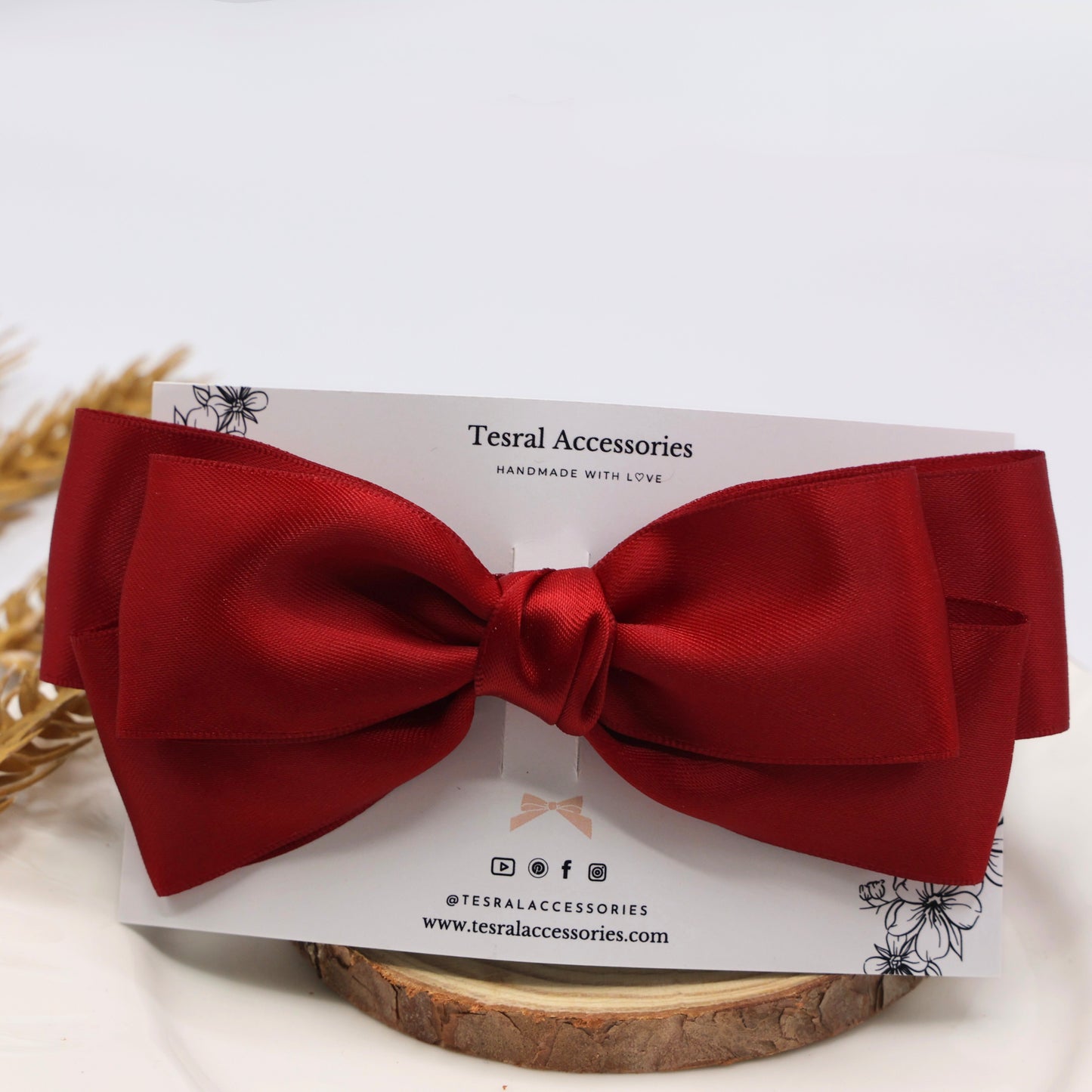 Diana Bow- Scarlet Red