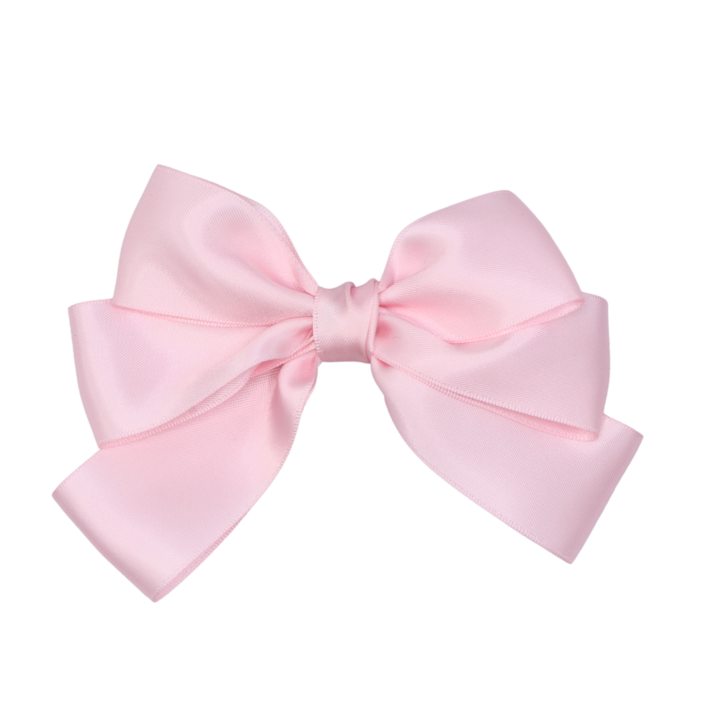 Detail view of Grace Hair Bow's double-sided satin and gentle volume structure – polished hair accessory