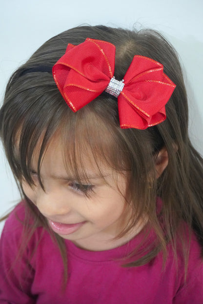 Ruby Glimmer Butterfly Headband